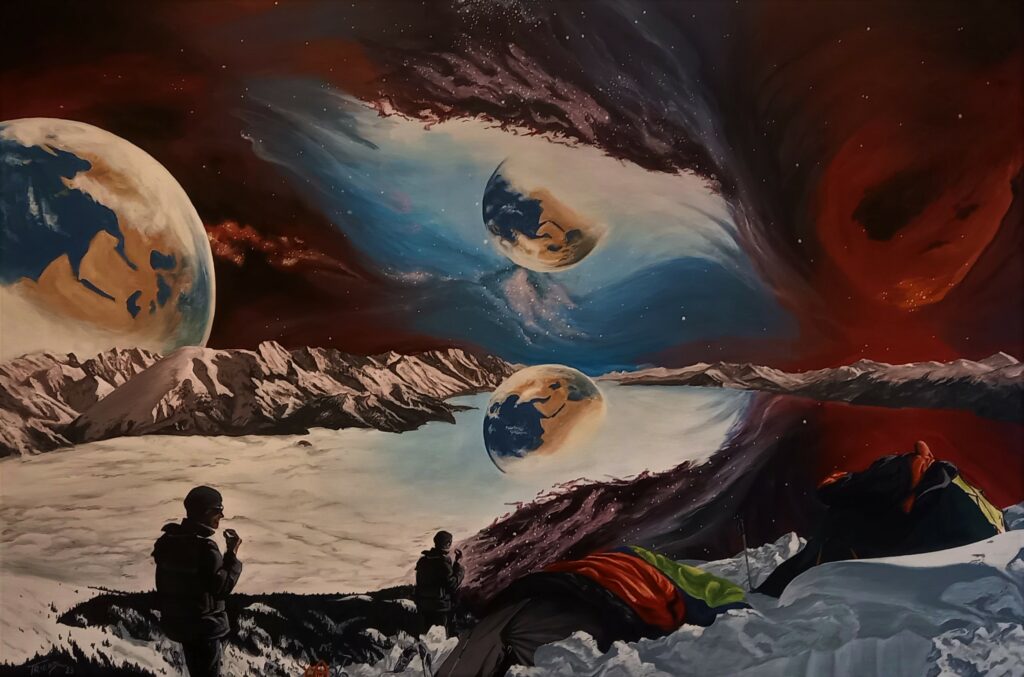 EigenARTiger Planet Acryl/Leinwand 89x120cm