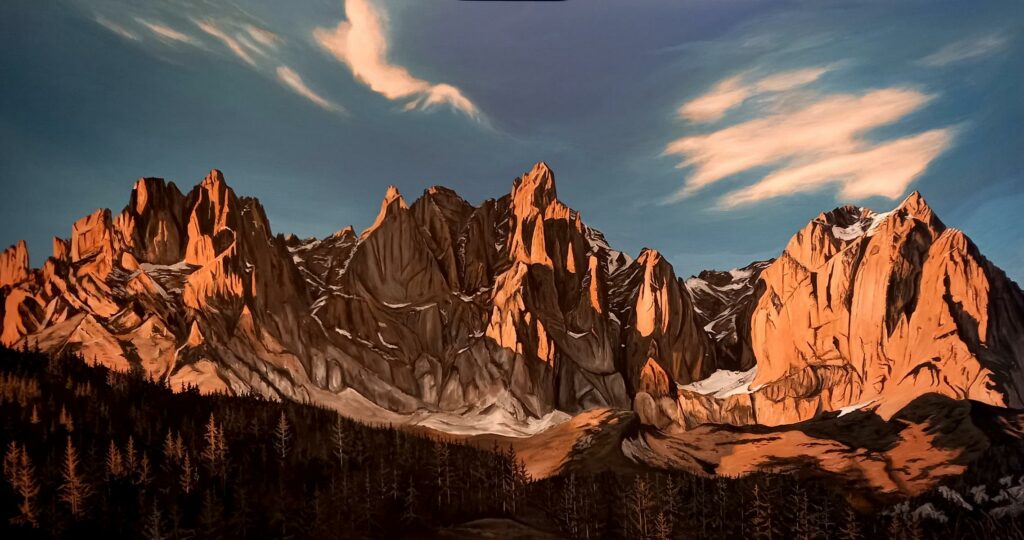 Wilder Kaiser  Acryl/Leinwand  90x170cm