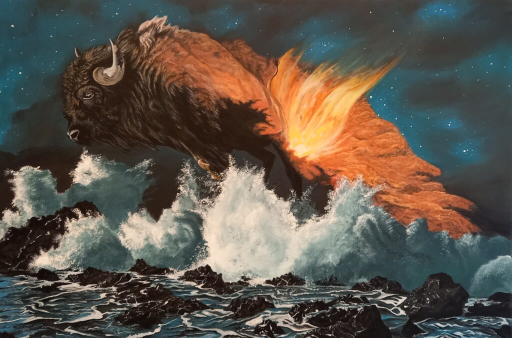 Bisonpower - Acryl/Leinwand - 80x120cm