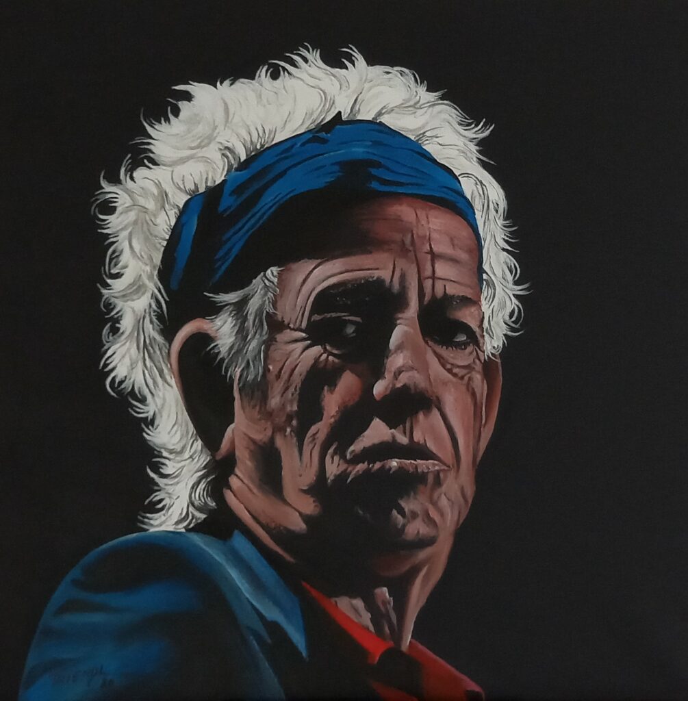 Keith Richards - Acryl/Leinwand - 50x50cm