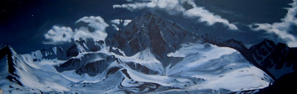 Nachtkogel - Acryl/Leinwand - 80x160cm