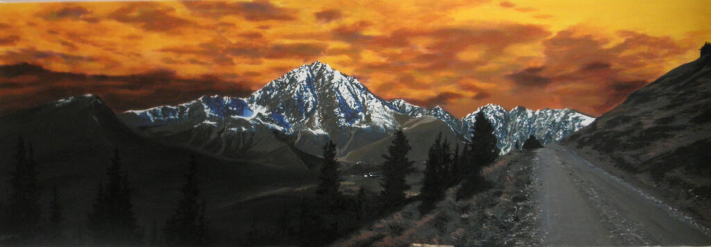 Rosskogel - Acryl/Leinwand - 50x145cm