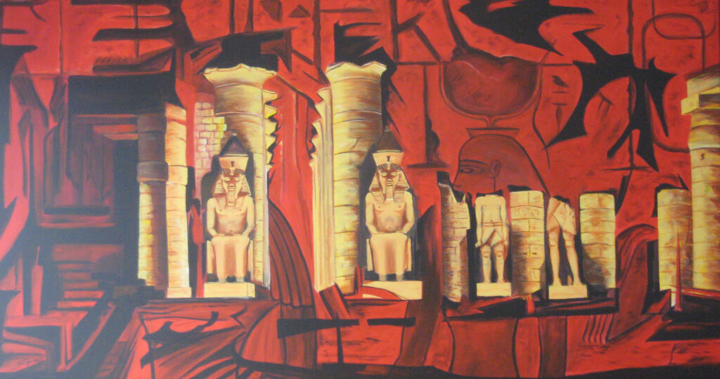 Luxor Tempel - Acryl/Leinwand - 90x170cm