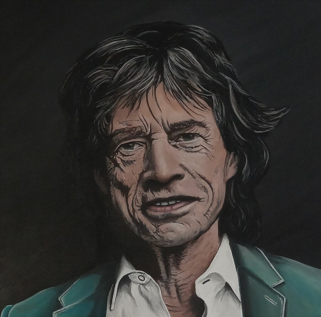 Mick Jagger - Acryl/Leinwand - 50x50cm