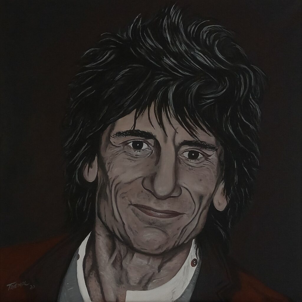 Ron Wood - Acryl/Leinwand - 50x50cm