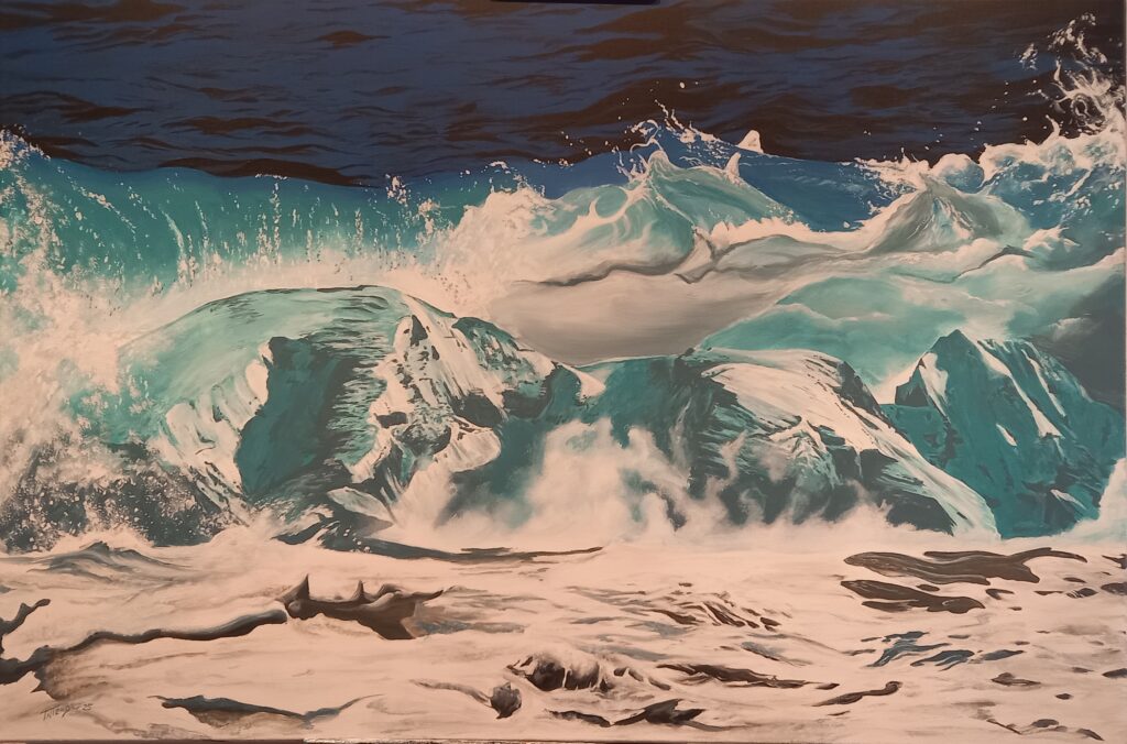 WELLENBERGE  Acryl/Leinwand  120x80cm
